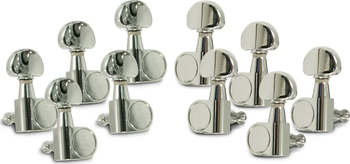 Grover 10 String 5 Per Side Pedal Steel Guitar Machines Chrome