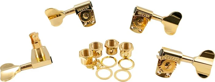 Grover 2 Per Side Titan Electric Bass Machines Gold