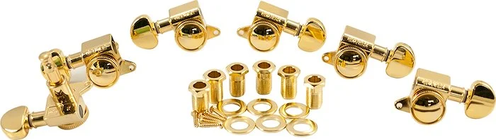 Grover 3 Per Side Or 6 In Line Mini Roto-Grip Locking Rotomatics Gold