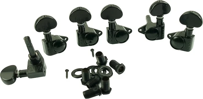 Grover 3 Per Side Original Locking Rotomatics Black Chrome