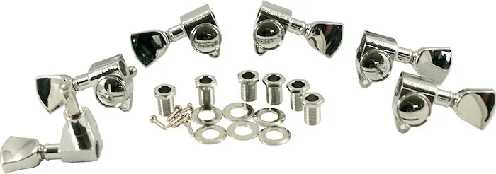 Grover 3 Per Side Original Rotomatics Chrome With Keystone Button