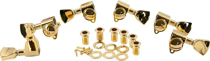 Grover 3 Per Side Original Rotomatics Gold With Keystone Button