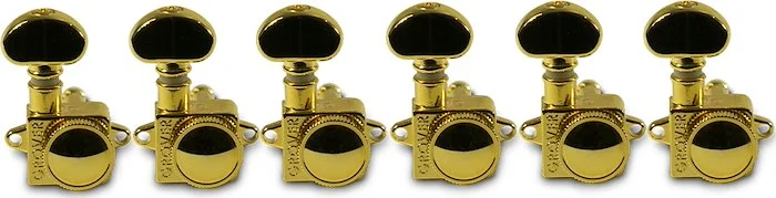 Grover 6 In Line Roto-Grip Locking Rotomatics Gold