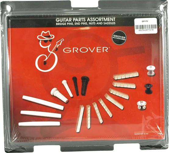 Grover Guitar Parts Assortment With Bridge Pins, End Pins, Nuts, & Saddles