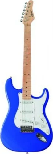 Austin Electric Guitar, Double Cutaway Blue