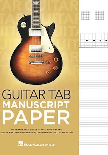 Guitar Tab Manuscript Paper