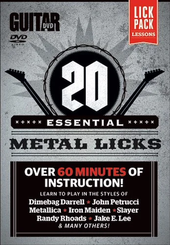 Guitar World: 20 Essential Metal Licks: Learn to Play in the Styles of Dimebag Darrell, John Petrucci, Metallica, Iron Maiden, Slayer, Randy Rhoads, Jake E. Lee, and many more!