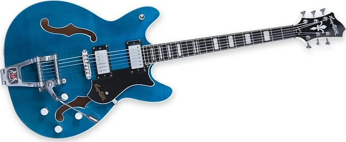 Hagstrom TREVIDLX-CLS Tremar Viking Deluxe Electric Guitar Cloudy Seas