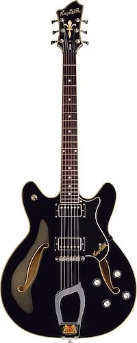 Hagstrom VIK-BLK Viking Electric Guitar. Black Gloss