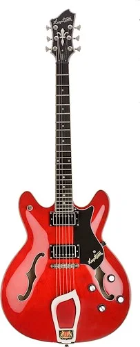 Hagstrom VIK-WCT Viking Electric Guitar. Wild Cherry Transparent