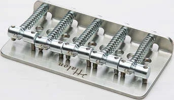Halon - Full Steel 5 String Bass bridge - Stainless/Satin<br>