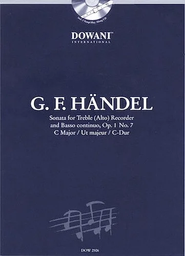 Handel: Sonata in C Major, Op. 1, No. 7 for Treble (Alto) Recorder and Basso Continuo