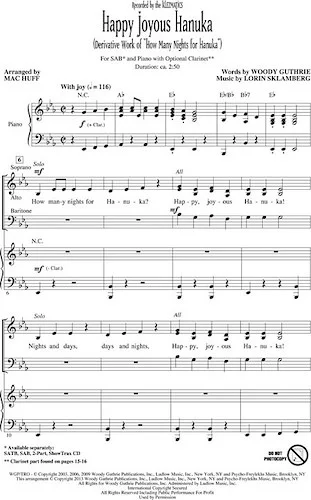 Happy Joyous Hanuka - (Derivative Work of "How Many Nights for Hanuka")