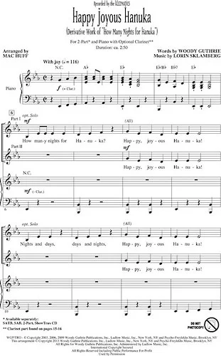 Happy Joyous Hanuka - (Derivative Work of "How Many Nights for Hanuka")