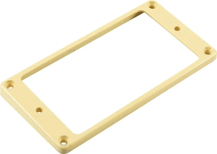 WD Plastic Humbucker Pickup Mounting Ring - Flat - Cream - Low