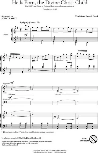 He Is Born, the Divine Christ Child