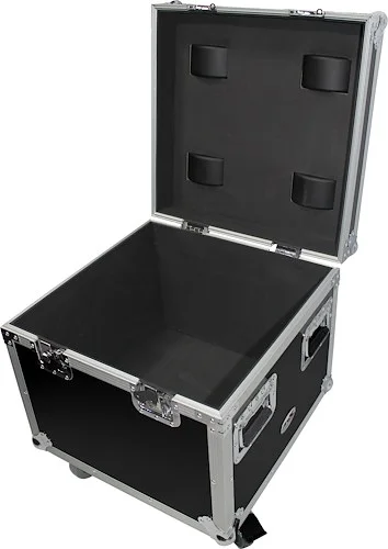 Heavy Duty Utility Cable Transport Flight Road Case with 4inch Casters Exterior 20" x 20" x 22"