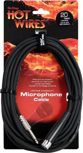 Hi-Z Microphone Cable (20', XLR-QTR)