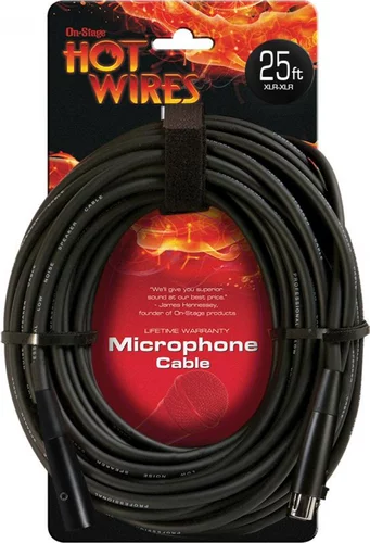 Hi-Z Microphone Cable (25', XLR-QTR)
