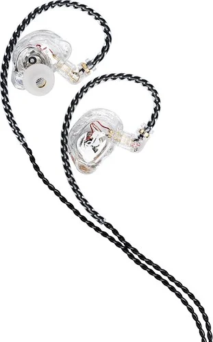 High-resolution, sound-isolating in-ear monitor, transparent