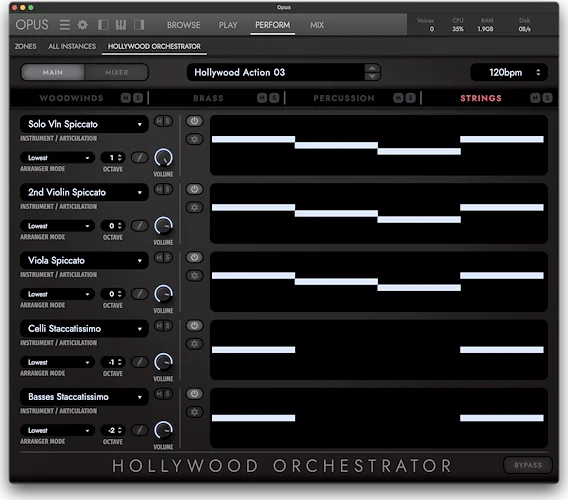 HOLLYWOOD ORCHESTRA OPUS EDITION DIAMOND (Download) <br>THE BEST-SELLING AND MOST AWARDED VIRTUAL ORCHESTRA