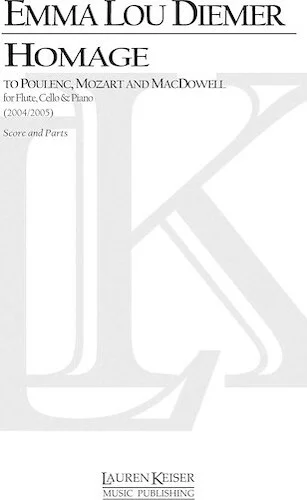 Homage to Poulenc, Mozart and MacDowell - for Flute, Cello and Piano