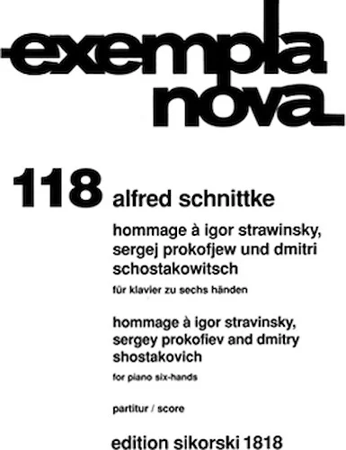 Hommage a Stravinsky, Prokofiev and Shostakovich (One piano, Six hands)
