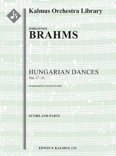 Hungarian Dances Nos. 17 through 21<br>