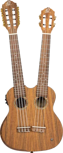 HYDRA Double Neck 4-String & 8-String Tenor Acoustic-Electric Ukulele 