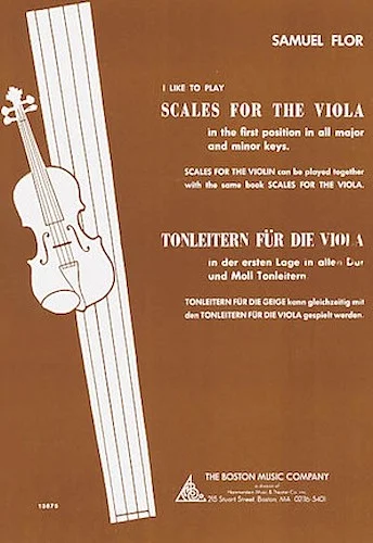 I Like to Play Scales for the Viola