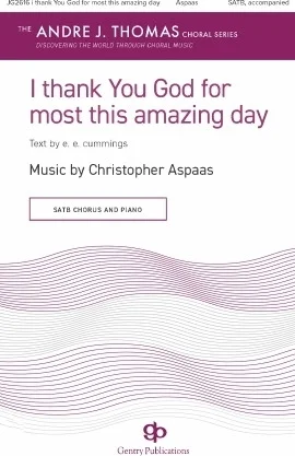 I thank You God for most this amazing day