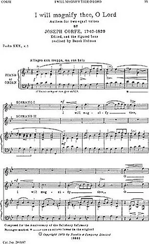 I Will Magnify Thee, O Lord