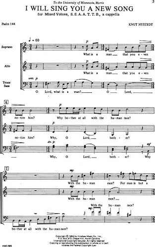 I Will Sing You a New Song