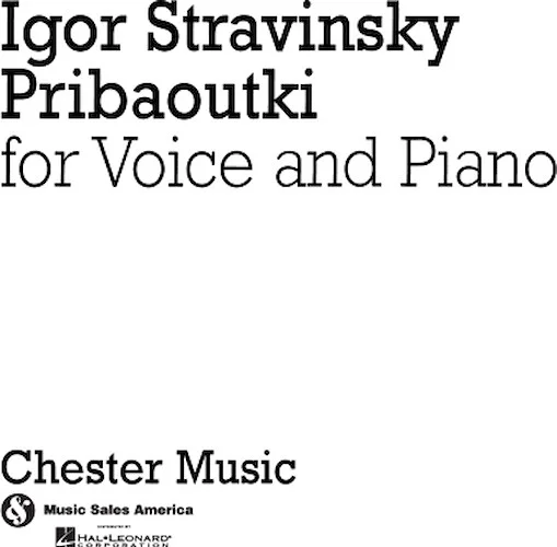 Igor Stravinsky: Pribaoutki Chansons (Soprano/Piano Reduction)