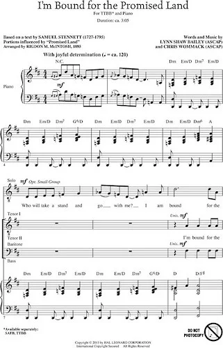 I'm Bound for the Promised Land