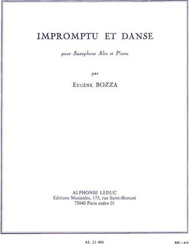 Impromptu Et Danse (saxophone-alto & Piano)