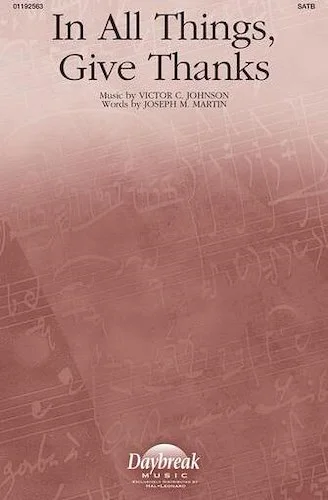 In All Things, Give Thanks