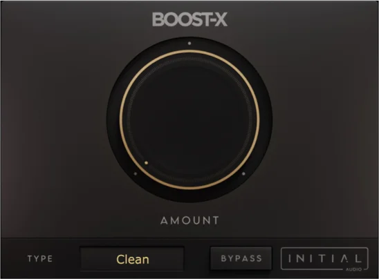 Initial Audio Boost X (Download)<br>A dynamic and smart Saturation/Overdrive plugin. Used to make any sound warmer by adding extra harmonics.