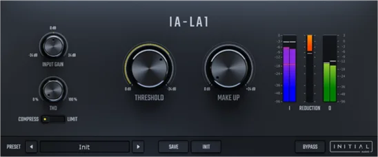 Initial Audio IA-LA1 (Download)<br>A simple to use Compressor plugin
