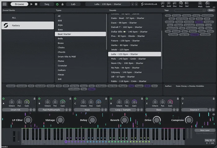 Initial Audio SourceLab	 (Download) <br>