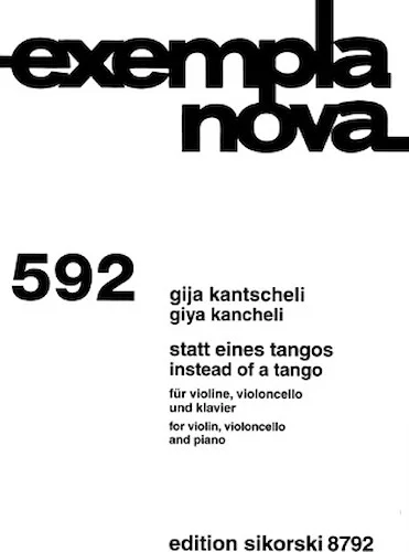 Instead of a Tango - Violin, cello, piano