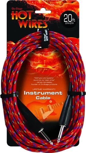 Instrument Cable, Braided (QTR-QTR, 20')