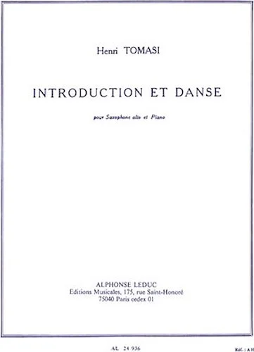 Introduction Et Danse For Alto Saxophone And Piano