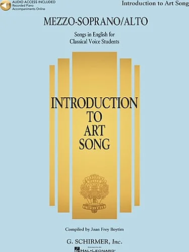 Introduction to Art Song for Mezzo-Soprano/Alto - Songs in English for Classical Voice Students
