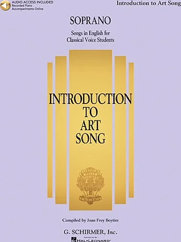 Introduction to Art Song for Soprano - Songs in English for Classical Voice Students