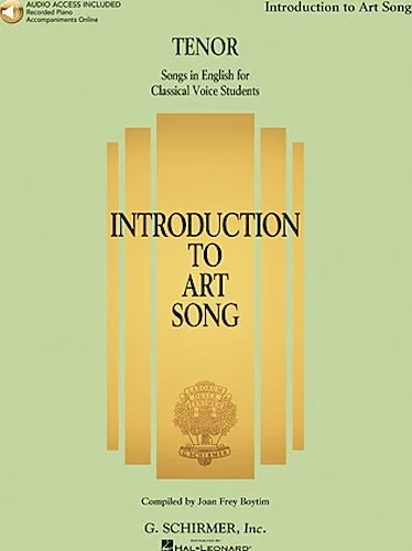 Introduction to Art Song for Tenor - Songs in English for Classical Voice Students