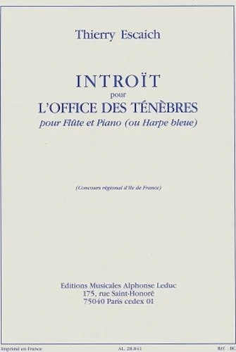 Introit Pour L'office Des Tenebres (flute & Piano)