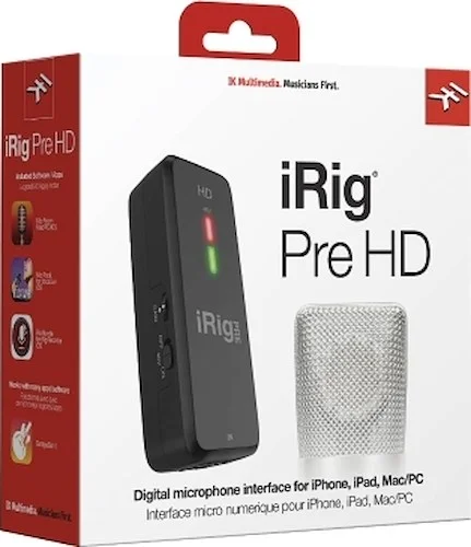 iRig Pre HD - High Definition Microphone Interface for iPhone, iPad and Mac
