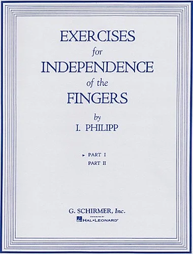Isidor Phillip - Exercises for Independence of Fingers - Book 1