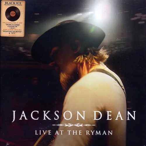 Jackson Dean - Live At The Ryman (black ice vinyl)